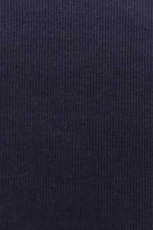 Japanese Cotton Rib Knit in Navy0
