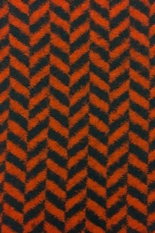 Italian Virgin Wool Felted Herringbone Knit0