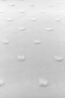 Cotton Poly Swiss Dot in Optic White0