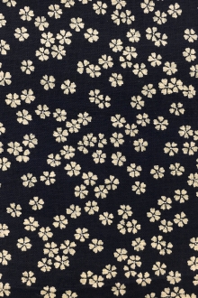 Japanese Textured Cotton With Floral Repeat0