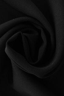 Polyester and Spandex Stretch Crepe in Black0