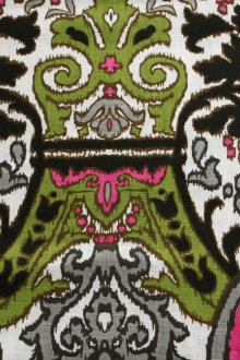 Linen Upholstery Ornamental Print0