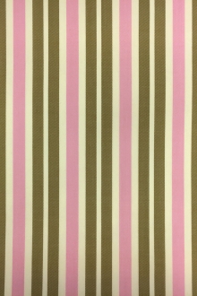 Wool Lycra Suiting Stripe in Pink and Olive0