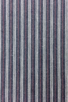 Japanese Woven Striped Cotton Denim 0