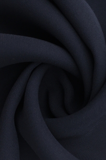 Silk and Viscose Blend Heavy Georgette in Navy0