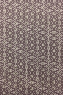 Japanese Cotton Geometric Tessellations Print in Lilac0