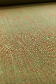 Two Toned Lightweight Linen in Olive Red0