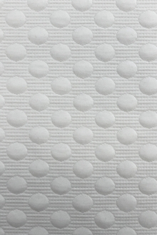 Poly Blend Novelty Dots Knit in White0
