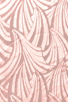 Silk Lurex Burnout Velvet with Art Deco Pattern0