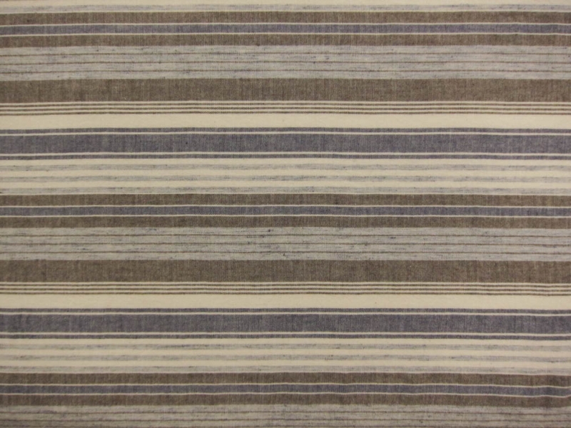Japanese Woven Cotton and Linen Stripe1