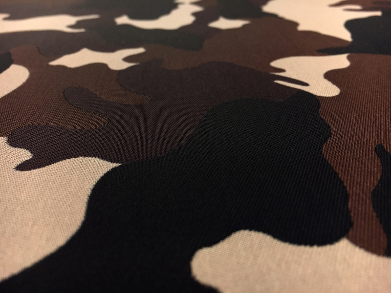 Camouflage Polyester and Acrylic Blend Jacquard0