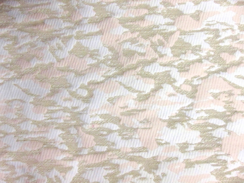 Abstract Camouflage Polyester and Cotton Blend Brocade1