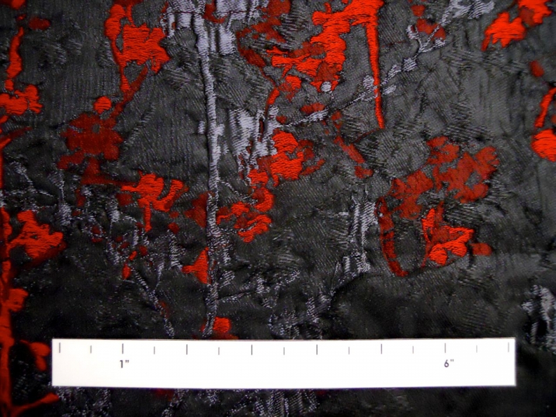 Metallic Silk Blend Lamé Organza Cloqué Panel1