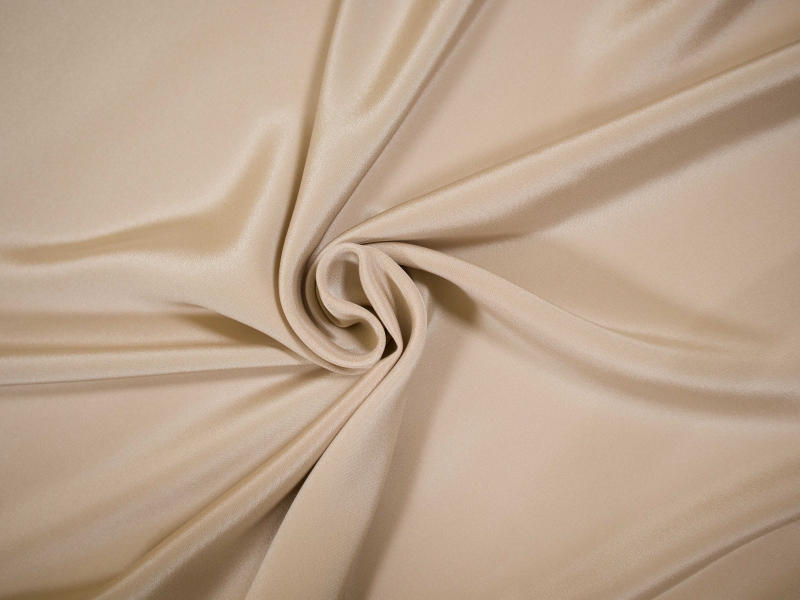 silk 4 ply crepe in khaki- draped