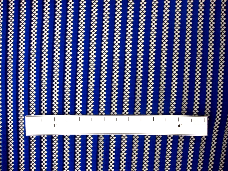 Polyester Scuba Knit Mesh Stripe 2