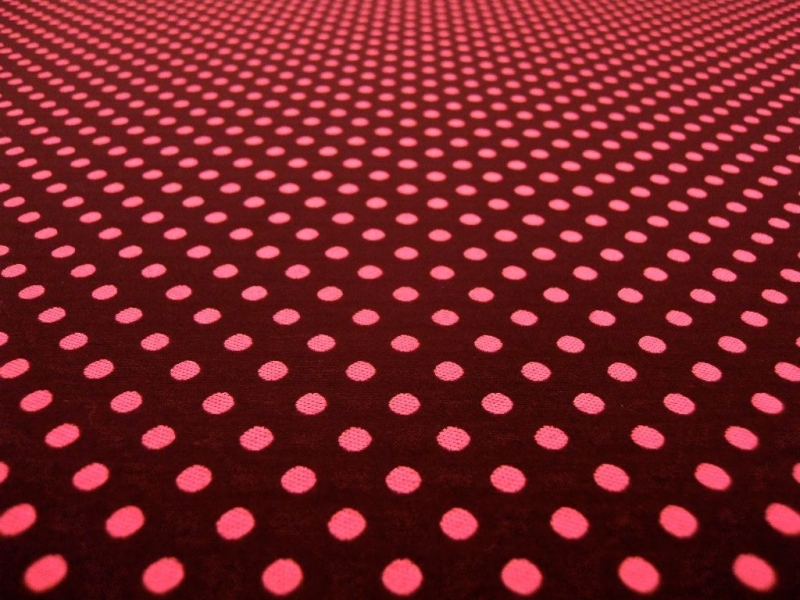 Polyester Rayon Blend Polka Dot Brocade2