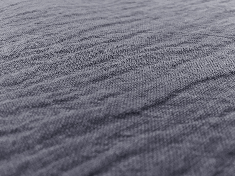 Crinkled Linen Gauze in Denim | B&J Fabrics
