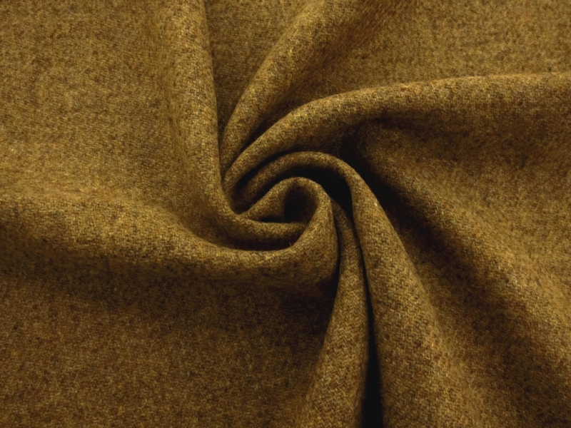 Wool Harris Tweed in Mustard0