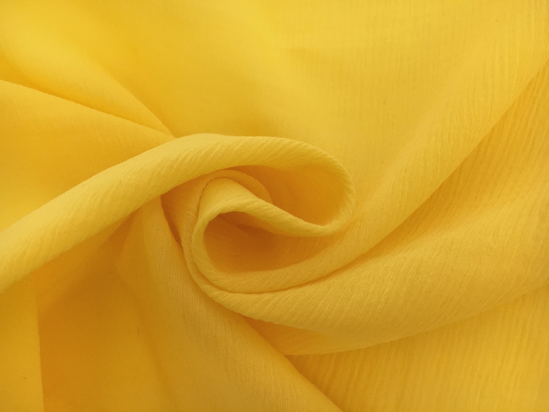 Silk Cotton Crinkle Gauze in Yellow1