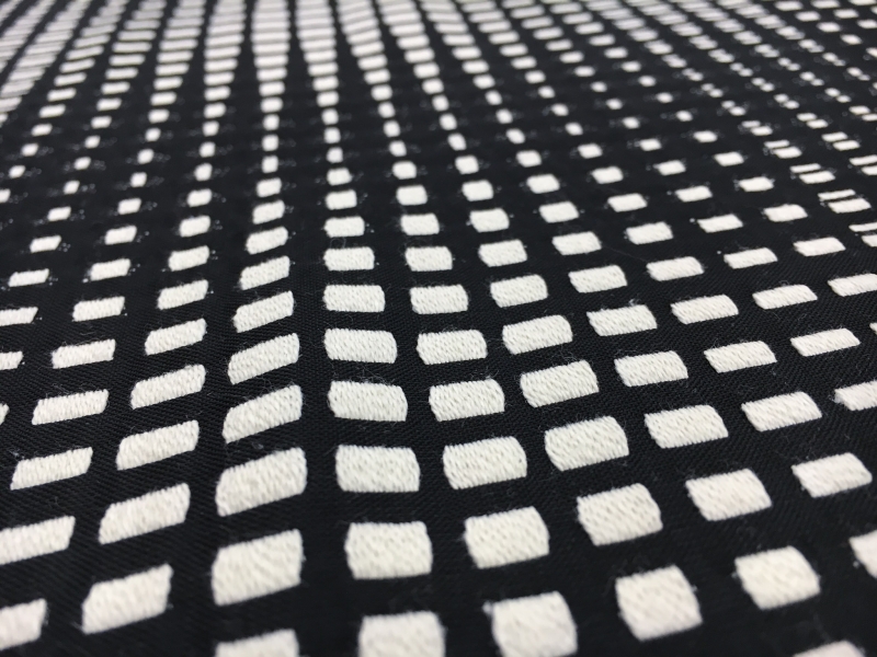 Optical Illusion Geometric Cotton Blend Brocade2