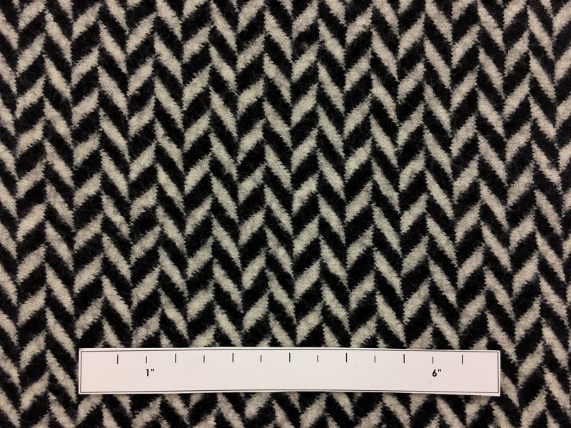 Virgin Wool Felted Knit Herringbone1