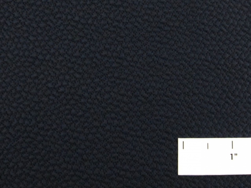 Silk and Wool Hammered Satin in Navy1