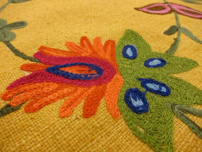 Crewel Embroidered Silk Matka2