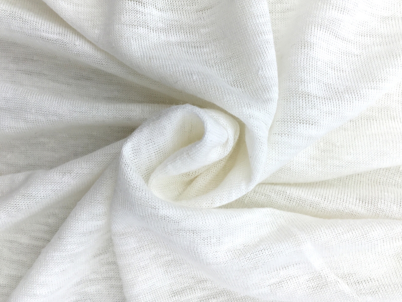 Linen and Rayon Knit in Off White1