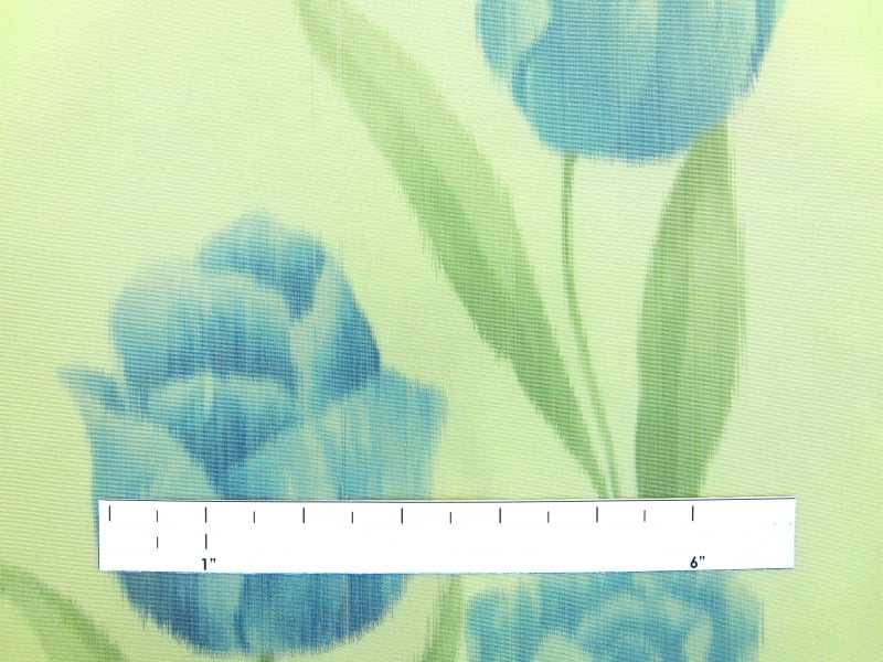 Warp Printed Floral Taffeta0