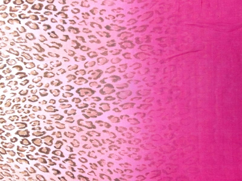 Printed Ombré Silk Chiffon Panel 0