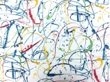 Cotton Twill With Paint Strokes Print0