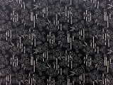 Japanese Cotton Floral Print in Black0