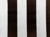 Cotton Canvas 3" Stripe in Espresso And White0