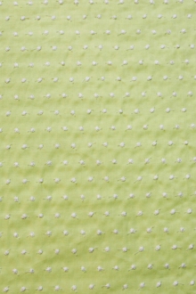 Cotton Embroidered Dots in Spring Bud0