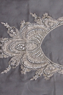 Jasmine White Beaded and Embroidered Silk Organza Bodice0
