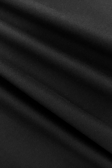 Japanese Stretch Cotton Blend Twill in Black0