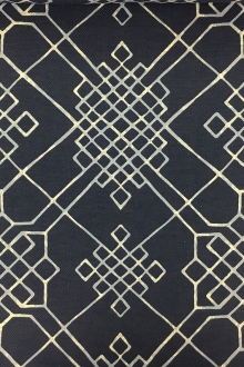 Linen Cotton Blend Upholstery Celtic Knot Print0