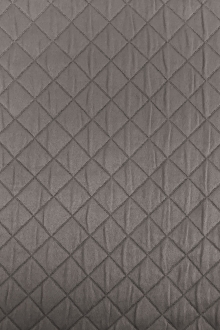 Diamond Quilted Woven Polyester in Graphite0