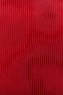 Nylon Rib Knit in Red0