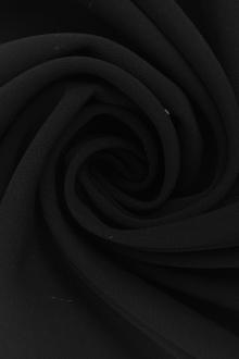 Polyester Stretch Crepe in Black0