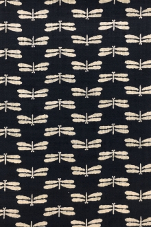 Japanese Textured Cotton With Dragonflies Repeat0