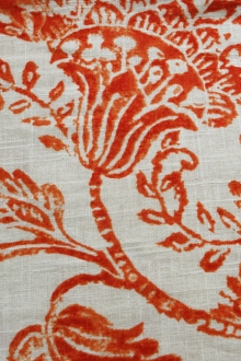 Linen Rayon Upholstery Floral Print0