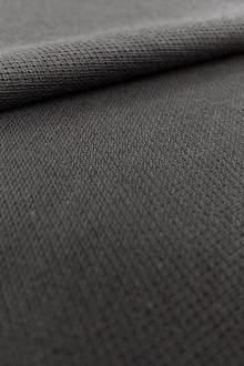 100% Combed Cotton Pique Knit Fabric by the Yard Slate Pre Washed 