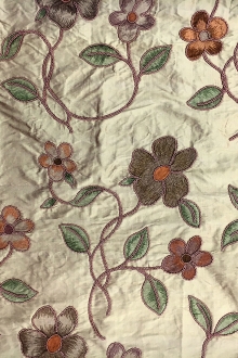 Embroidered Silk Shantung0