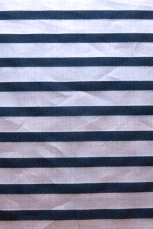 Silk Blend Stripe Organza0