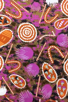 Australian Cotton Print With Aboriginal Motif 0