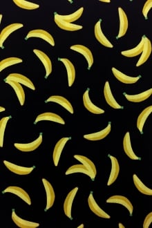 Japanese Cotton Loose Bananas Print0