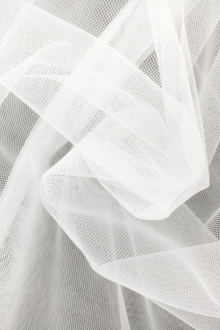 Ultra Fine Invisible Stretch Tulle in Bianco0