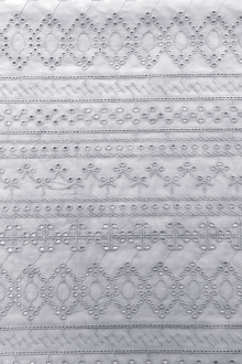 Cotton Eyelet in Silver0