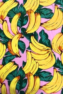 Cotton Broadcloth Banana Bunches Print0